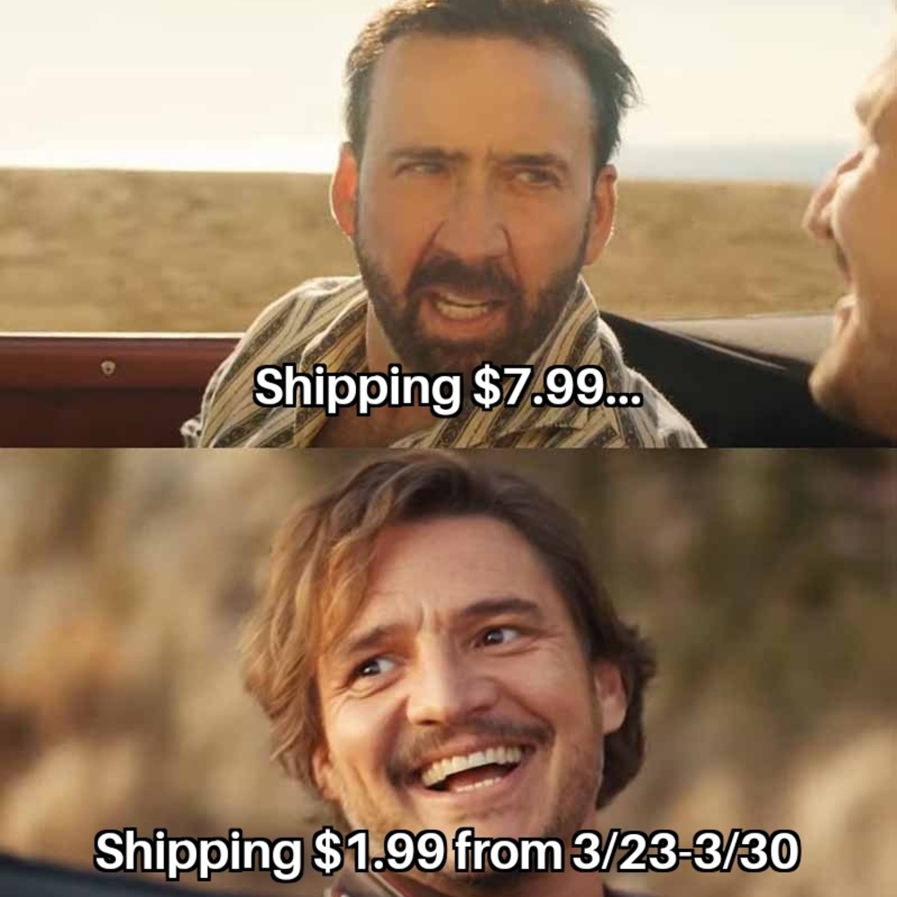 Shipping $1.99 From 3/23-3/30